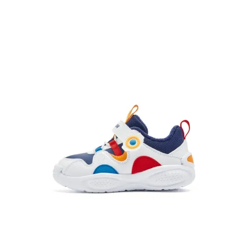 QIAODAN Водонепроницаемый Детский Хлопок Обувь Спокойный Синий Джордан Белый Для Детей Возрастом 3-7 Лет