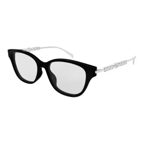 GUCCI Пластина And Металл Круглый Optical Очки Унисекс Черный
