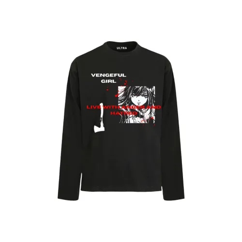 ULTRA QUATTRO Черный Высокое качество Унисекс T-рубашки