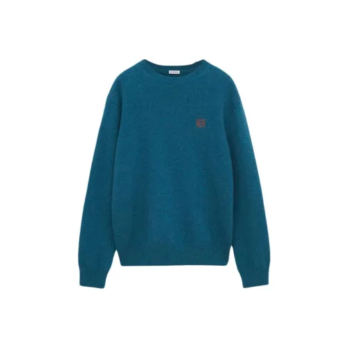 LOEWE Темно-зеленые мужские свитеры