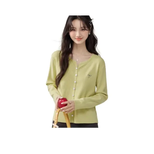 TXGN Желтый Зеленый Женский Трикотаж