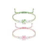 Браслет с клевером четырехлистным [Пара]