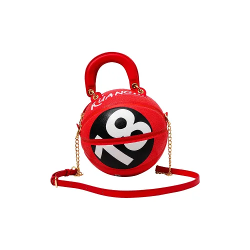 Kuangmi ПУ (полиуретан) Сумка Большая Унисекс Красная Черная