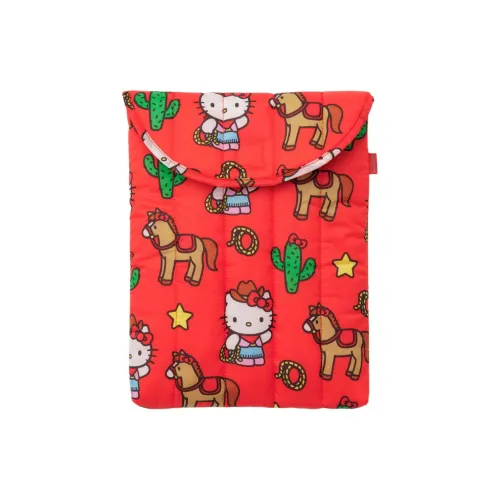 Sanrio Baggu Collaboration Нейлоновый Полиэстер Защитный Чехол 16 Дюймов Унисекс Красный