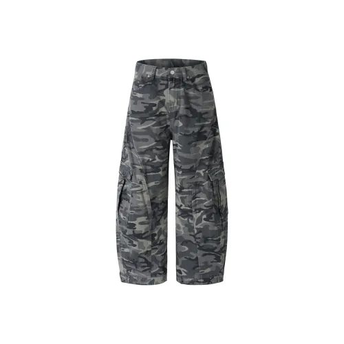 SONGS ALONG Камуфляж Унисекс Карго Брюки