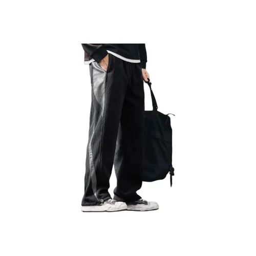 GELANLU Осенние Повседневные Брюки Прямой крой Унисекс