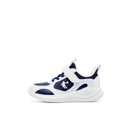 QIAODAN Водонепроницаемый противоскользящий и устойчивый к истиранию детская хлопковая обувь Бегония Синий Джордан Белый