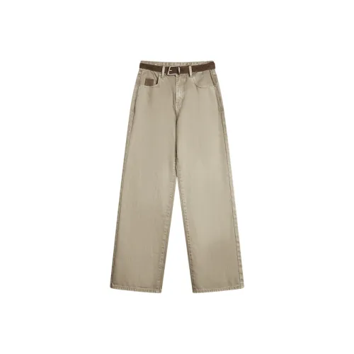 ELLE Khaki Женские Джинсы