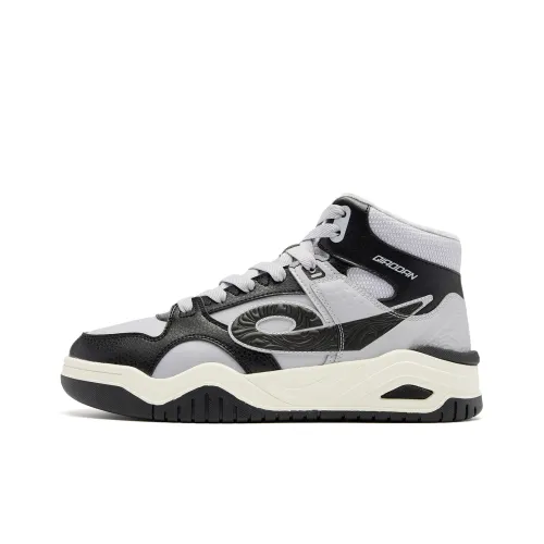 QIAODAN Slip-resistant Abrasion-resistant MID Топ Скейтборд Кроссовки Мужские