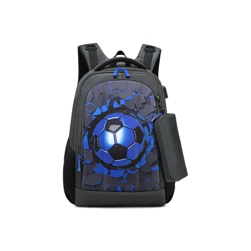 Meter Легкий и Снижающий Нагрузку Рюкзак Большой Синий Футбол