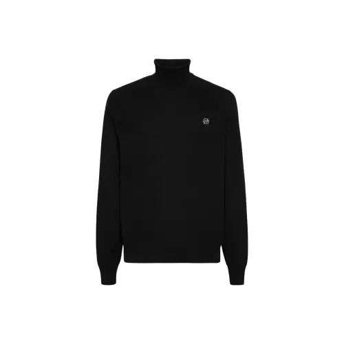 PHILIPP PLEIN Черные Мужские Свитера