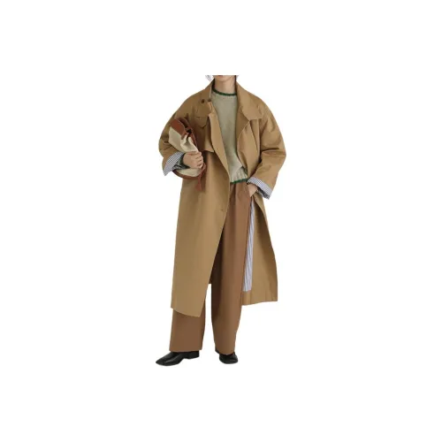 SOUL WORKER Хаки Унисекс Тренч