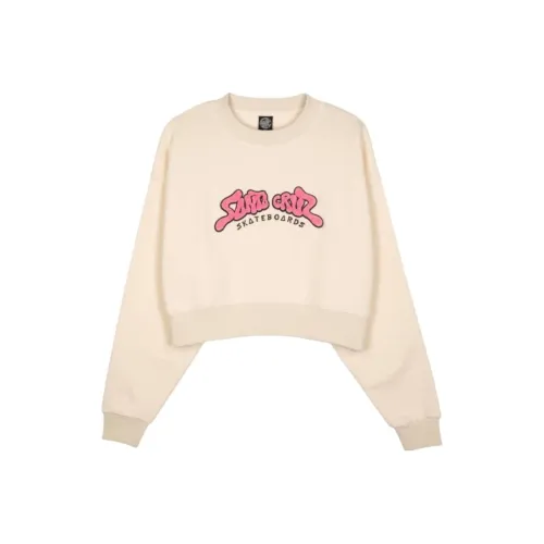 Santa Cruz Розовый Мел Белый Женские Свитшоты