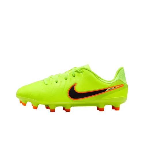 nike Jr. Tiempo Legend 10 Academy Low Топ Детские футбольные бутсы Зеленый Детский
