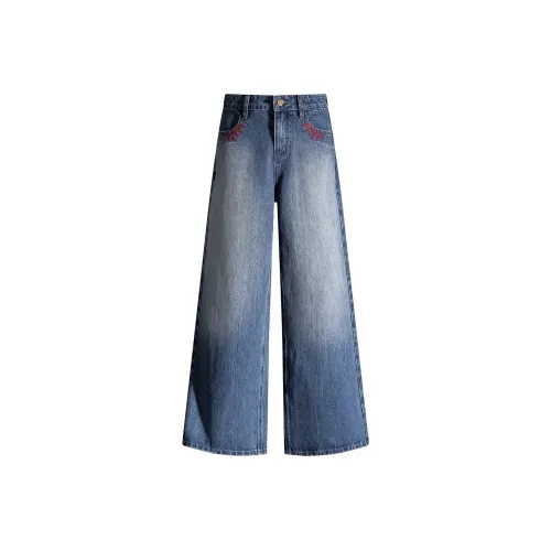 BELOVED STARRY Синий Женские Джинсы