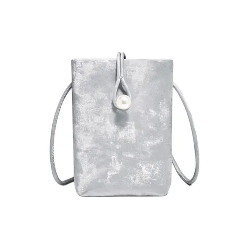 FOXER Сумка через плечо из синтетической кожи сумка на плечо сумка для ежедневного использования чехол для телефона стандартный женский серебряный