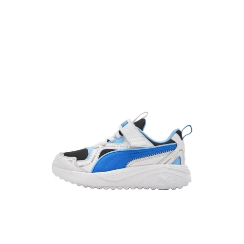 PUMA Excursion Slip-Resistant Abrasion-Resistant Thermal Support Low-Top Casual Shoes White Blue Infant