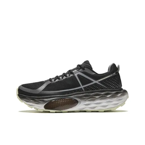 ANTA ChengFeng Амортизаторы Шок Резистентность к Сцеплению Низкий Верх Trail Беговые кроссовки Женские Черный Серый