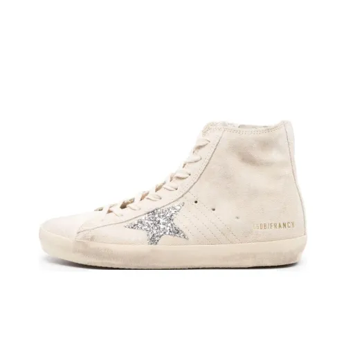 Golden Goose Francy High Топ Скейтборд Кроссовки Женские Бежевые