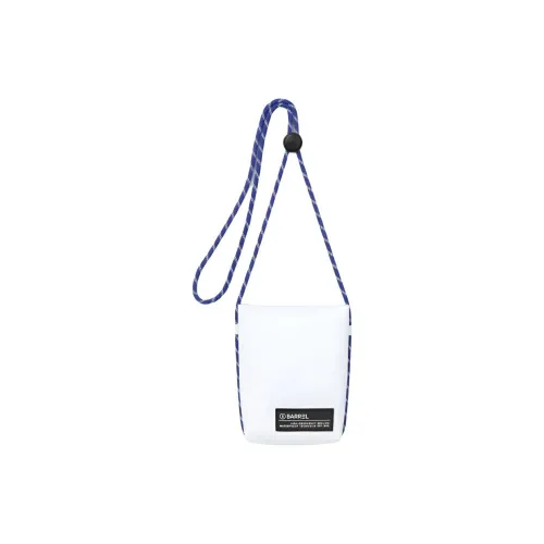 Баррель ПВХ Сумка через плечо Мини Унисекс Белый