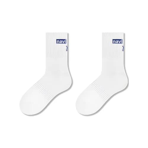 NAVIGARE [2 упаковки] 2 белых мужских носков MID до икры