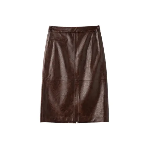 To The West Кожа Длинная Юбка Женская