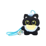 Большой глаз Черный Кот [Синяя Шарф + Синий Берет]