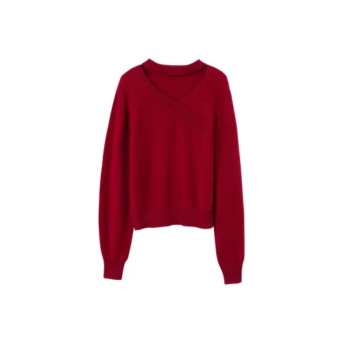 3COLOUR Вишнево-красный Женский Трикотаж