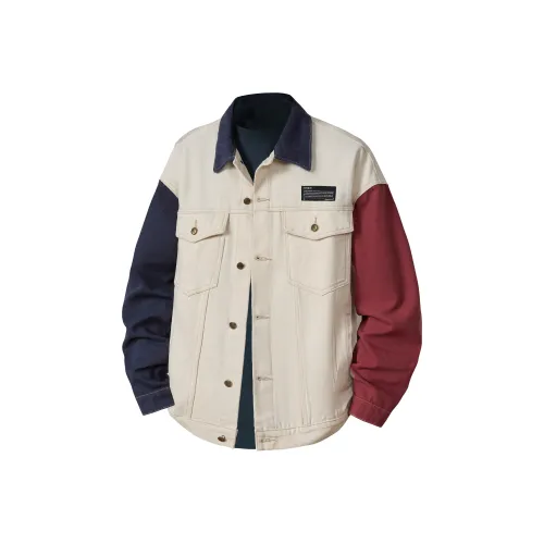 Guxiansen Осенний Cityboy Куртки Пальто Свободный крой Большой размер Повседневный One Piece THREE Wear Съемный подкладка Мужской