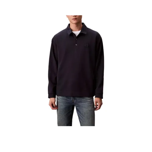 Calvin Klein Темно-синий Драгоценный камень Мужские Свитера