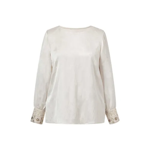 MSSHE Светлый Абрикос Женские Рубашки