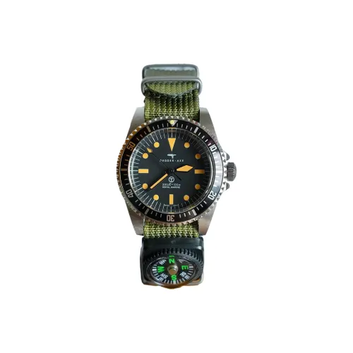 DAGGER Топор Автоматический Механический Механизм Нейлоновый Ремешок Часы Мужские Черный Циферблат