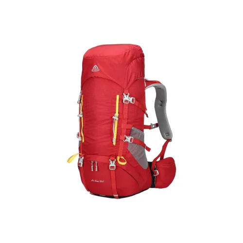 AIONE Альпинистский рюкзак для активного отдыха сумка ПУ (полиуретан) 50 л загаренный красный унисекс
