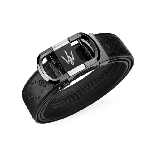 Maserati Лицевая коровья кожа High END Дизайн Fashion Elegant Дизайн Ремень Мужской Ширина 3,5 см