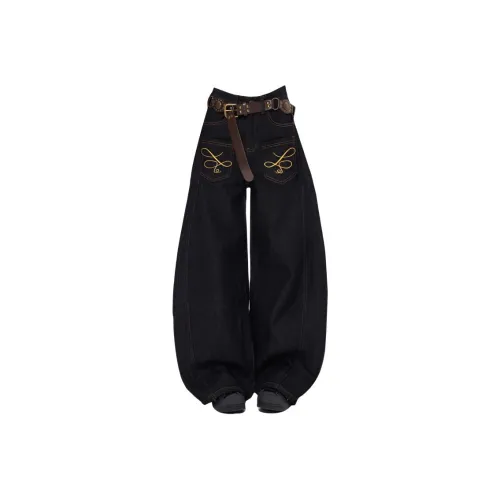 KAIZZGAO Черные Мужские Джинсы