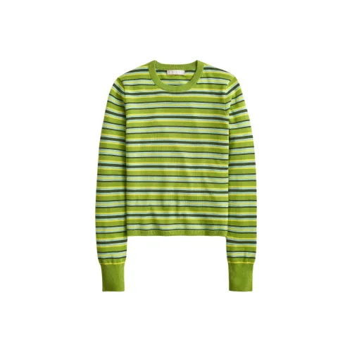J.Crew Зеленые Полосатые Женские Свитера