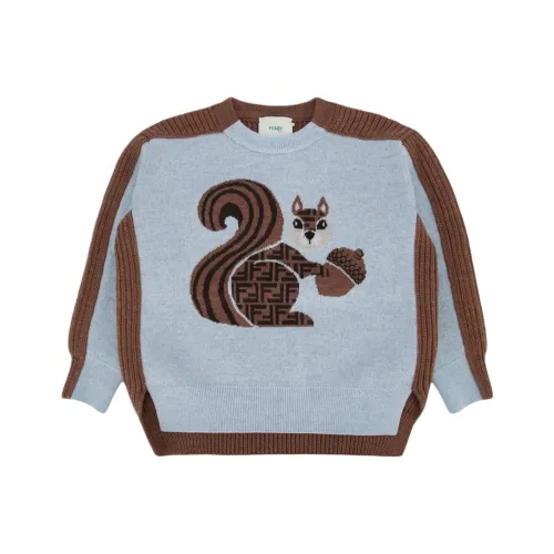 FENDI Синий Kids Свитера