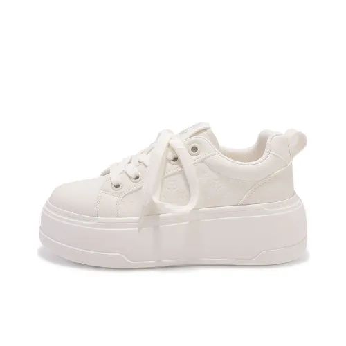 Shen Linsen Устойчивые к истиранию Низкие Кроссовки для скейтбординга Женские Экрю