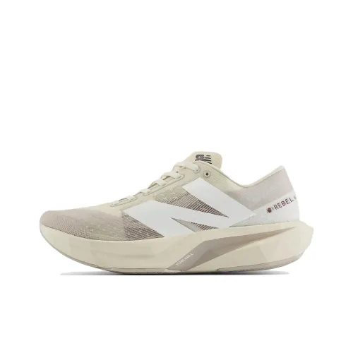 Sydney McLaughlin Levrone x New Balance FuelCell Rebel V4 Амортизация Износостойкий Низкий Топ Беговые кроссовки Мужской Экрю