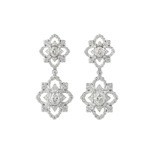 BUCCELLATI Белое золото Серьги Унисекс Серебряный