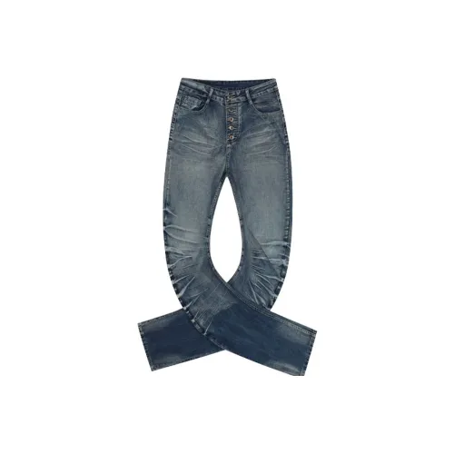 MEIKE Blue Unisex Jeans MEIKE Синий Унисекс Джинсы
