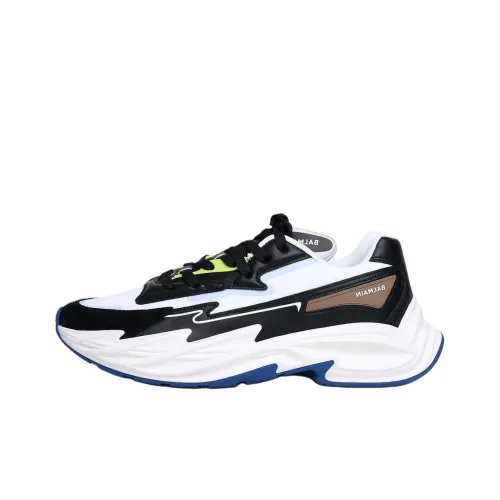 BALMAIN Низкий топ Повседневная обувь Мужская Черный Белый