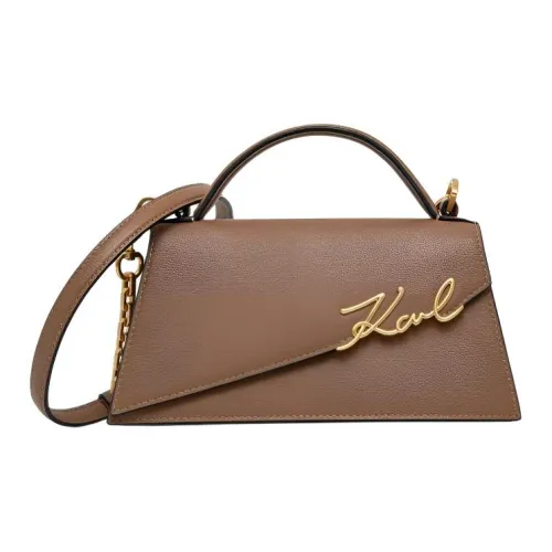 Karl Lagerfeld Коровья кожа Сумка Женская Коричневая