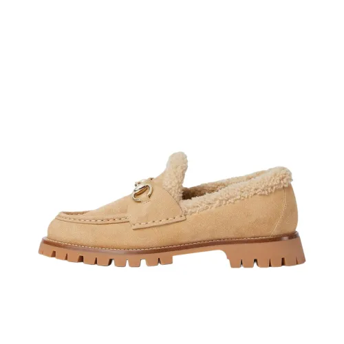 GUCCI Лоферы 3 см Женские Бежевые