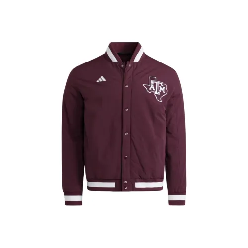 Adidas Texas A M Мужские бургундские куртки