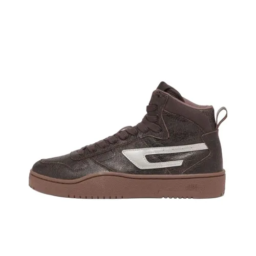 DIESEL Высокие Кроссовки для скейтбординга Мужские Коричневые Черные