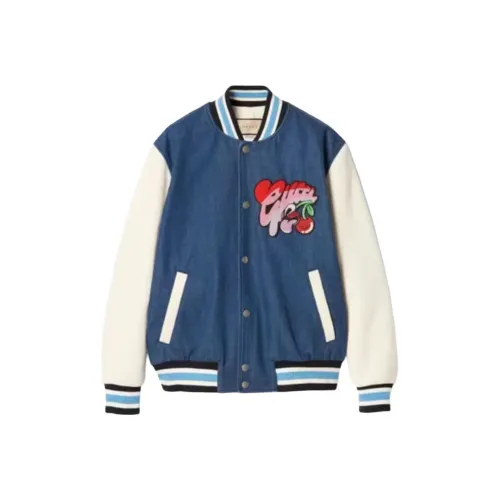 GUCCI FW23 Бейсбольная куртка Унисекс Синий