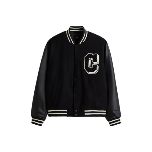 H M Черный Белый Мужская Бейсбольная Джерси