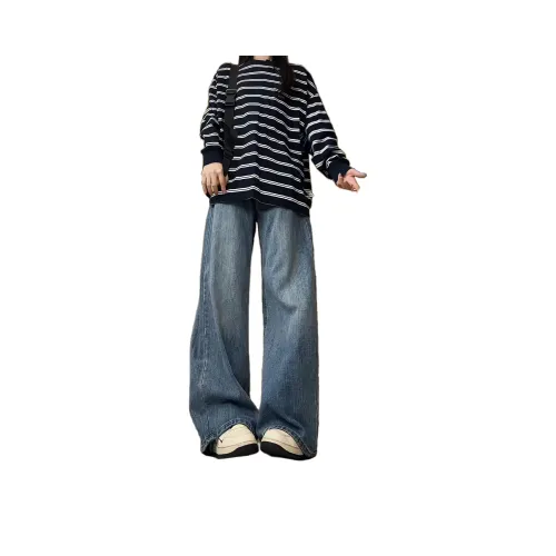 RiseBrand Blue Unisex Jeans RiseBrand Синий Унисекс Джинсы