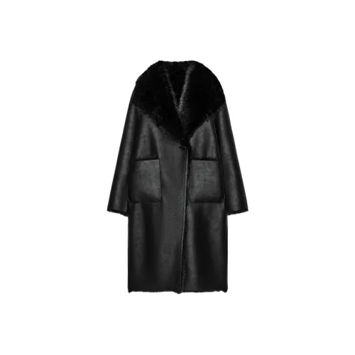 ZARA Черное Женское Пальто